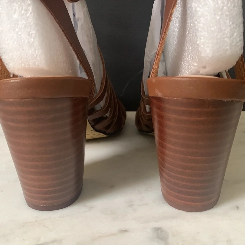 Belle Vita Brown Lissie Heeled Gladiator Sandals